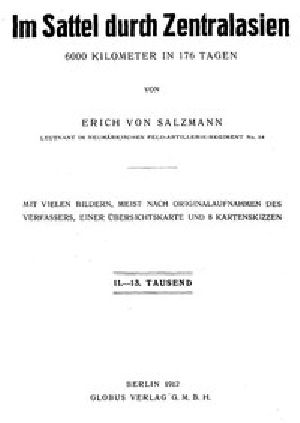 [Gutenberg 44737] • Im Sattel durch Zentralasien: 6000 Kilometer in 176 Tagen